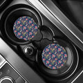 Asian Elephant And Tiger Print Car Coasters
