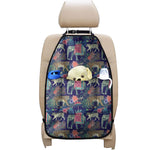 Asian Elephant And Tiger Print Car Seat Organizers