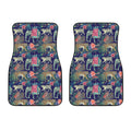 Asian Elephant And Tiger Print Front Car Floor Mats