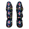 Asian Elephant And Tiger Print Muay Thai Shin Guards