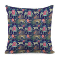 Asian Elephant And Tiger Print Pillow Cover