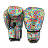 Asian Paisley Pattern Print Boxing Gloves