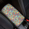 Asian Paisley Pattern Print Car Center Console Cover