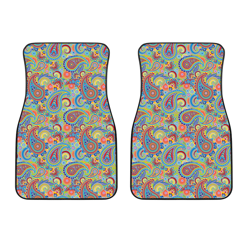 Asian Paisley Pattern Print Front Car Floor Mats