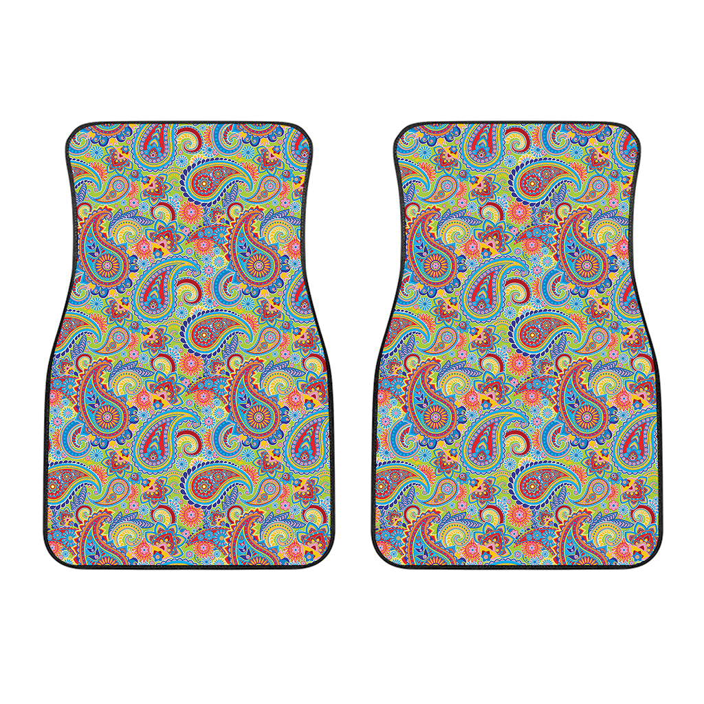 Asian Paisley Pattern Print Front Car Floor Mats