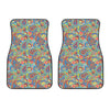 Asian Paisley Pattern Print Front Car Floor Mats