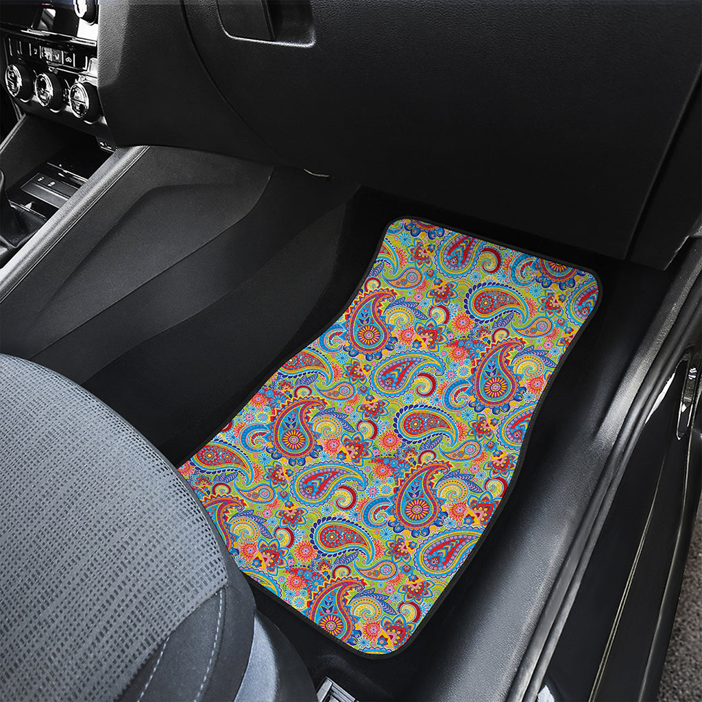 Asian Paisley Pattern Print Front Car Floor Mats