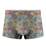 Asian Paisley Pattern Print Men's Boxer Briefs