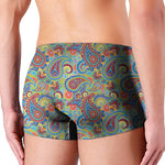 Asian Paisley Pattern Print Men's Boxer Briefs