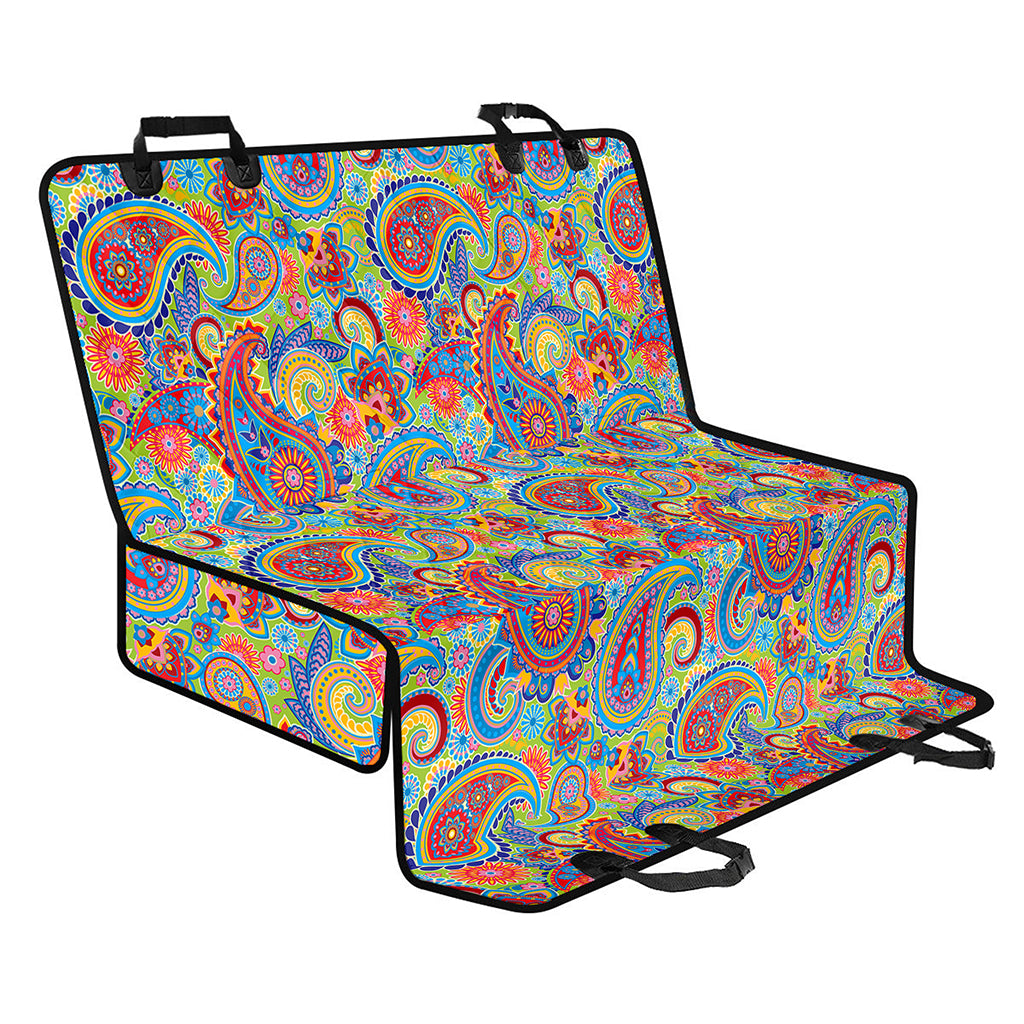 Asian Paisley Pattern Print Pet Car Back Seat Cover