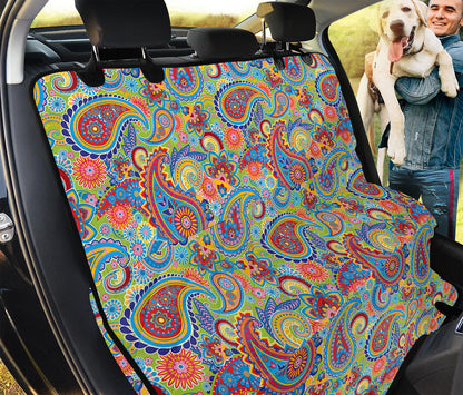 Asian Paisley Pattern Print Pet Car Back Seat Cover