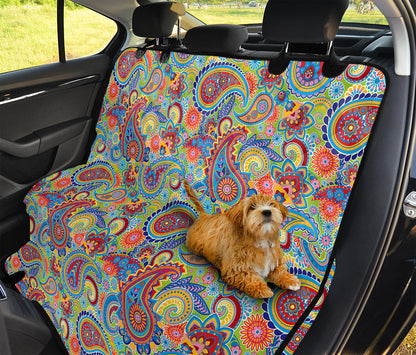 Asian Paisley Pattern Print Pet Car Back Seat Cover