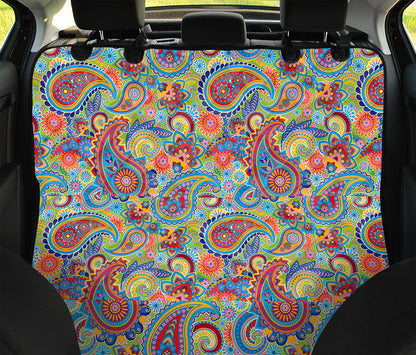 Asian Paisley Pattern Print Pet Car Back Seat Cover