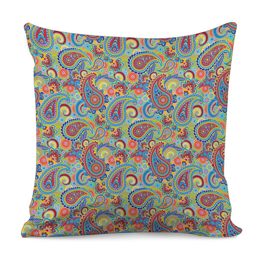Asian Paisley Pattern Print Pillow Cover