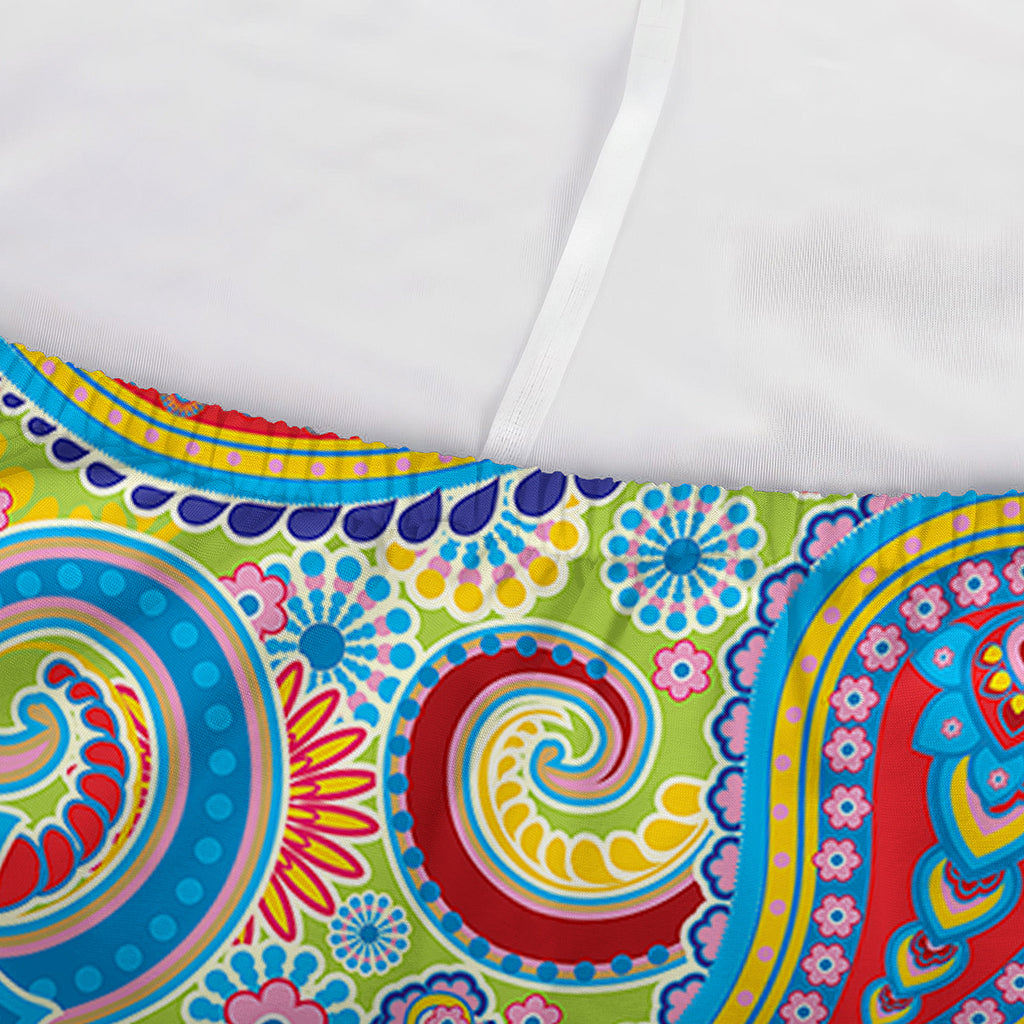 Asian Paisley Pattern Print Sofa Cover