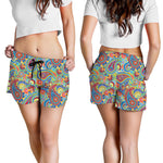 Asian Paisley Pattern Print Women's Shorts