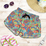 Asian Paisley Pattern Print Women's Shorts