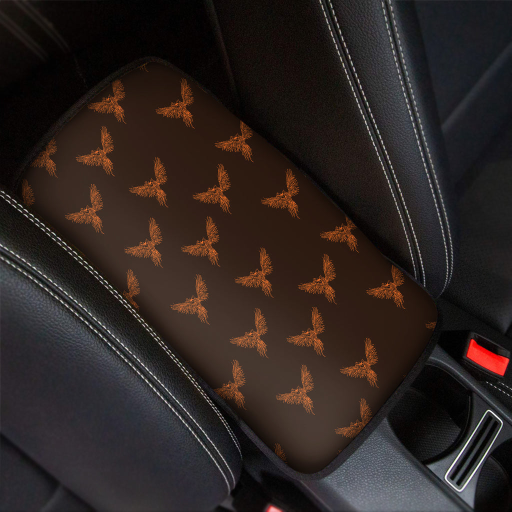 Asian Phoenix Pattern Print Car Center Console Cover