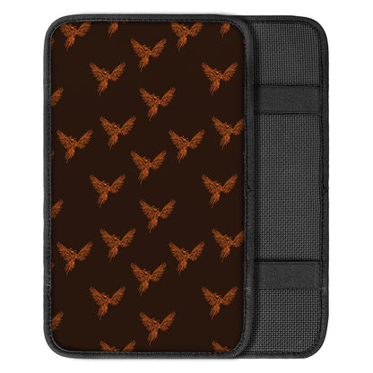 Asian Phoenix Pattern Print Car Center Console Cover