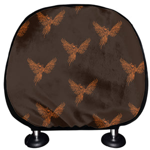 Asian Phoenix Pattern Print Car Headrest Covers