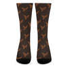 Asian Phoenix Pattern Print Crew Socks