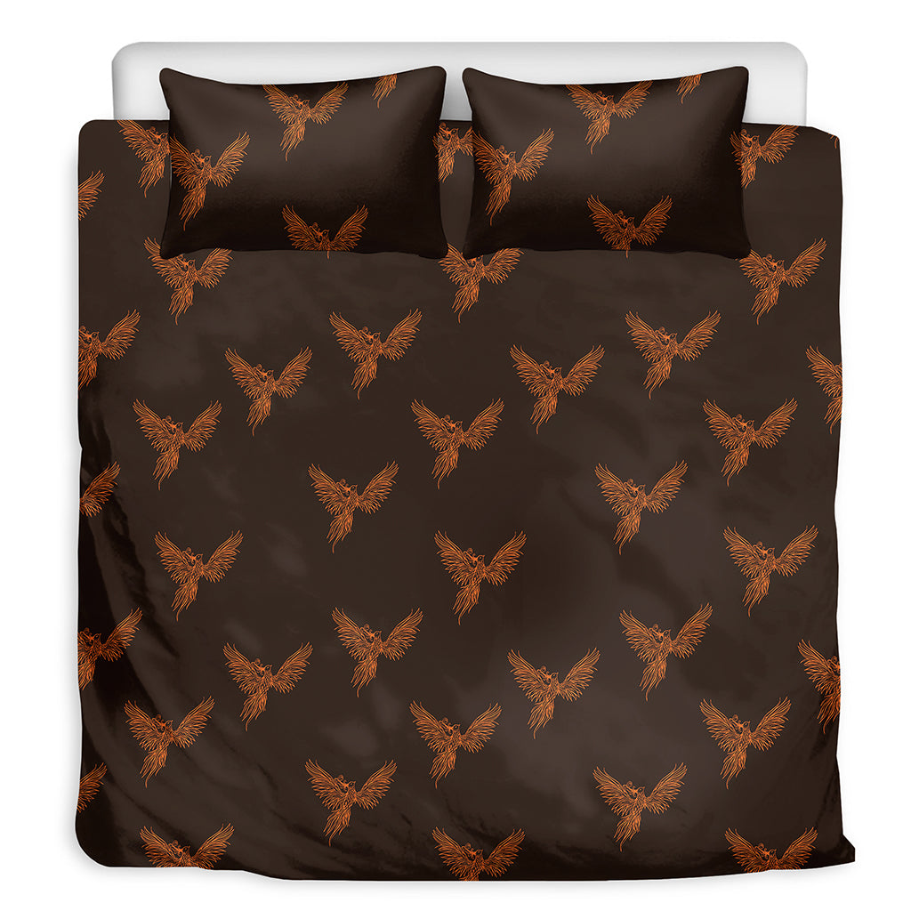 Asian Phoenix Pattern Print Duvet Cover Bedding Set