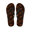 Asian Phoenix Pattern Print Flip Flops