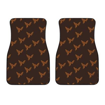Asian Phoenix Pattern Print Front Car Floor Mats