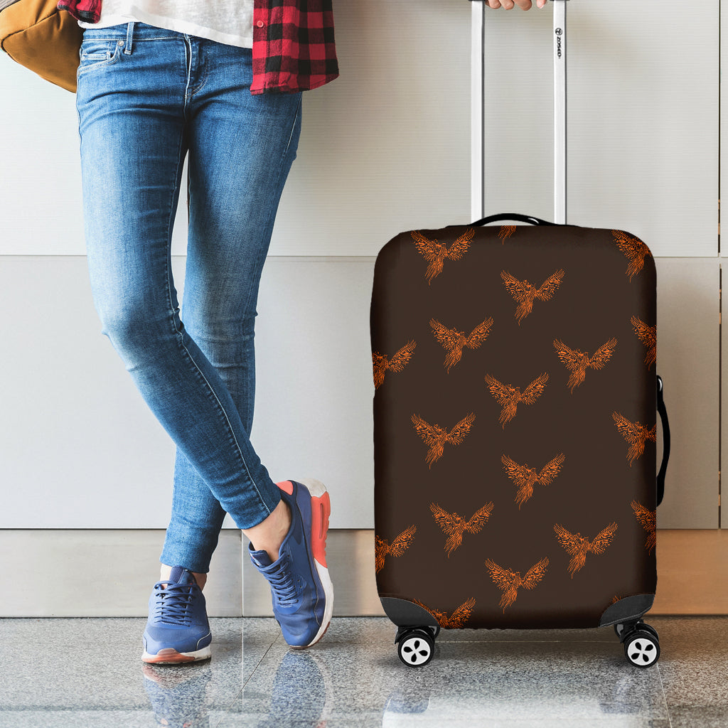 Asian Phoenix Pattern Print Luggage Cover