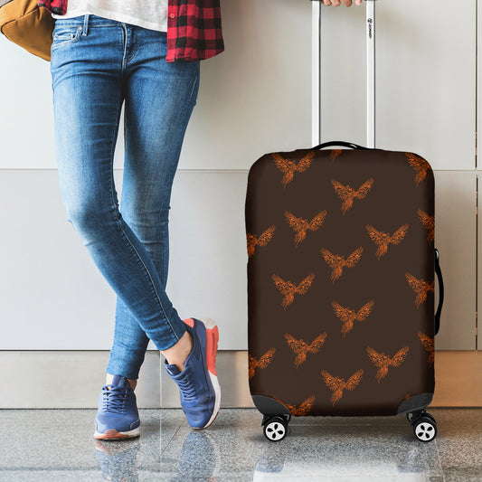 Asian Phoenix Pattern Print Luggage Cover