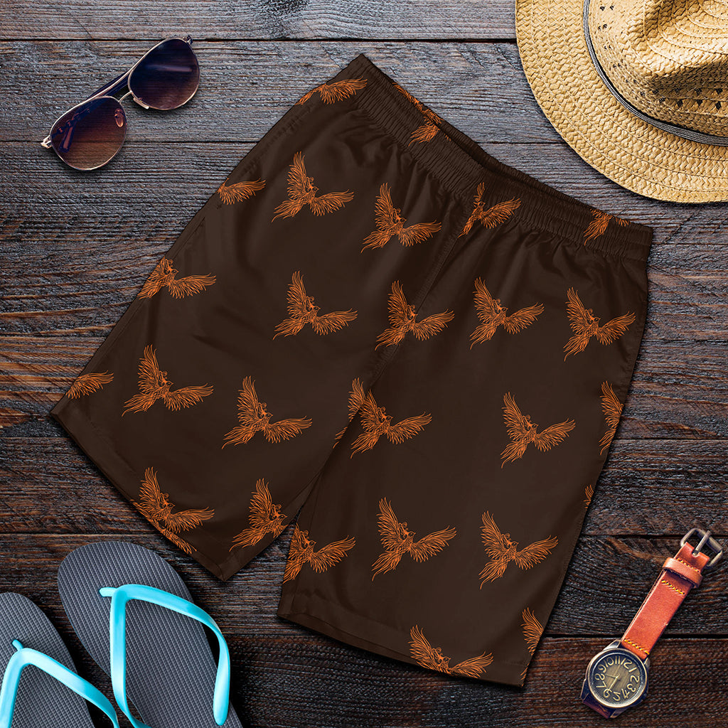 Asian Phoenix Pattern Print Men's Shorts