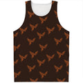 Asian Phoenix Pattern Print Men's Tank Top