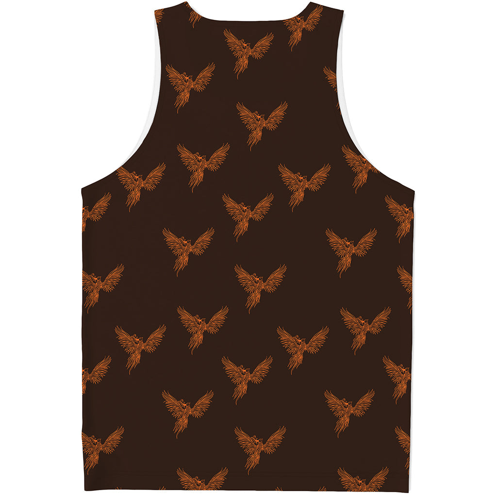 Asian Phoenix Pattern Print Men's Tank Top