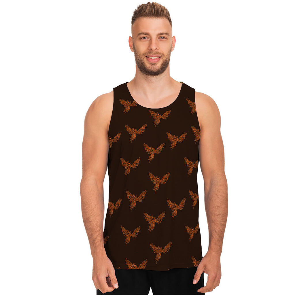 Asian Phoenix Pattern Print Men's Tank Top