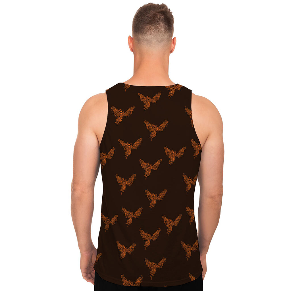 Asian Phoenix Pattern Print Men's Tank Top