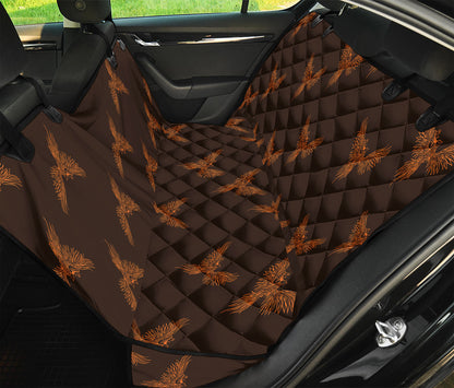 Asian Phoenix Pattern Print Pet Car Back Seat Cover
