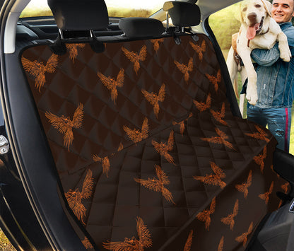 Asian Phoenix Pattern Print Pet Car Back Seat Cover