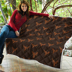 Asian Phoenix Pattern Print Quilt