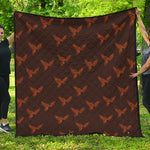 Asian Phoenix Pattern Print Quilt