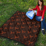 Asian Phoenix Pattern Print Quilt