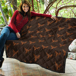 Asian Phoenix Pattern Print Quilt