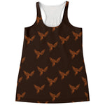 Asian Phoenix Pattern Print Women's Racerback Tank Top