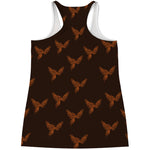 Asian Phoenix Pattern Print Women's Racerback Tank Top