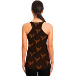 Asian Phoenix Pattern Print Women's Racerback Tank Top