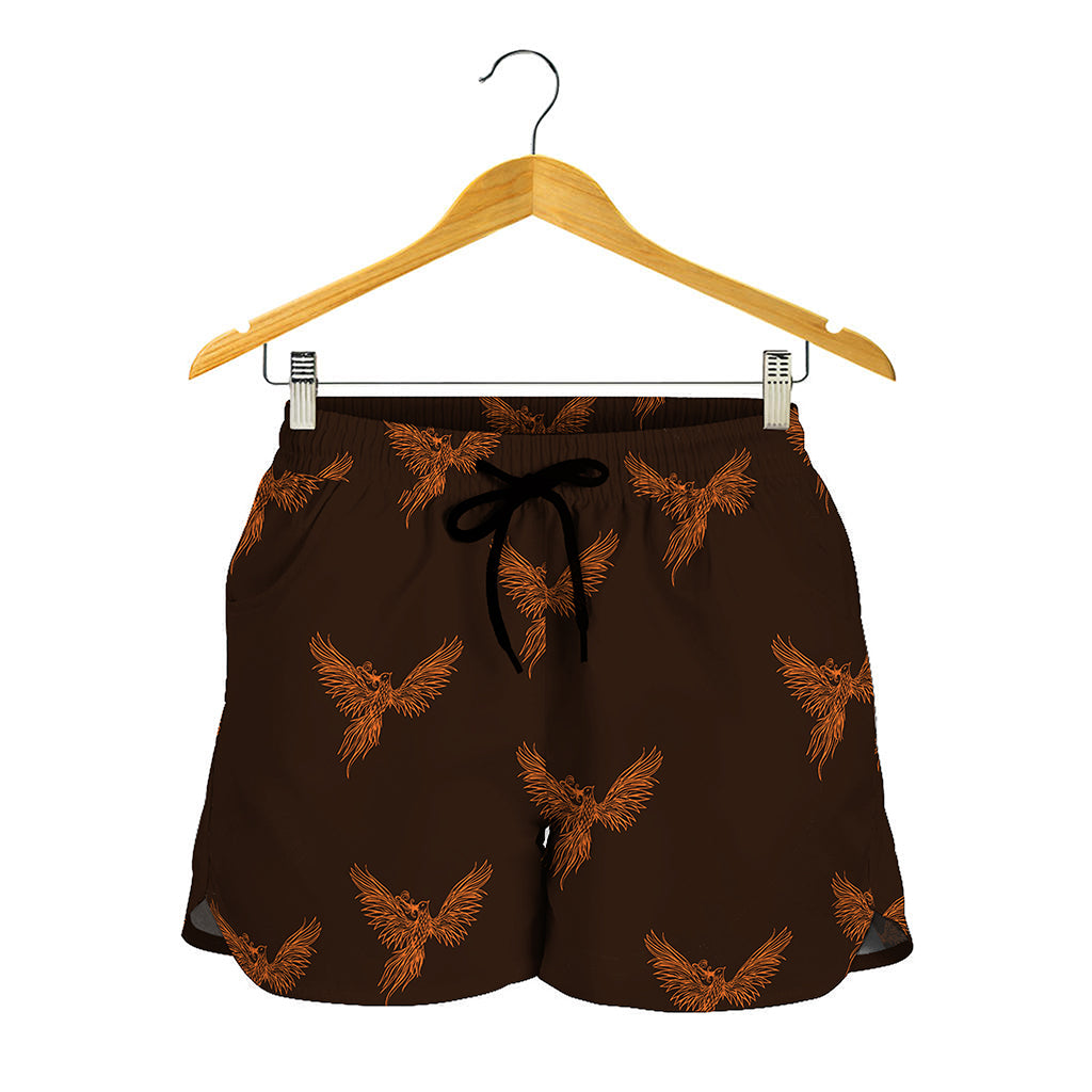 Asian Phoenix Pattern Print Women's Shorts