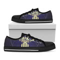 Astrological Capricorn Sign Print Black Low Top Sneakers