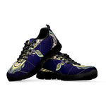 Astrological Capricorn Sign Print Black Sneakers