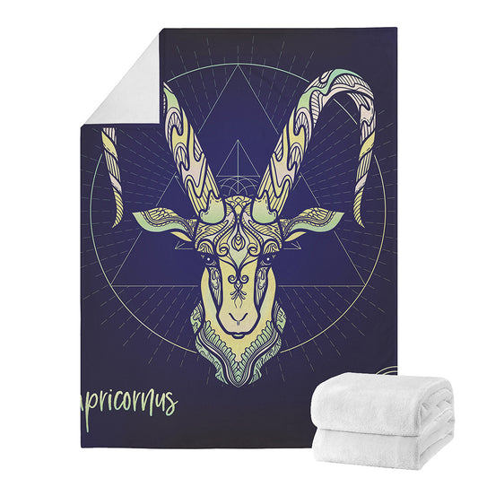 Astrological Capricorn Sign Print Blanket