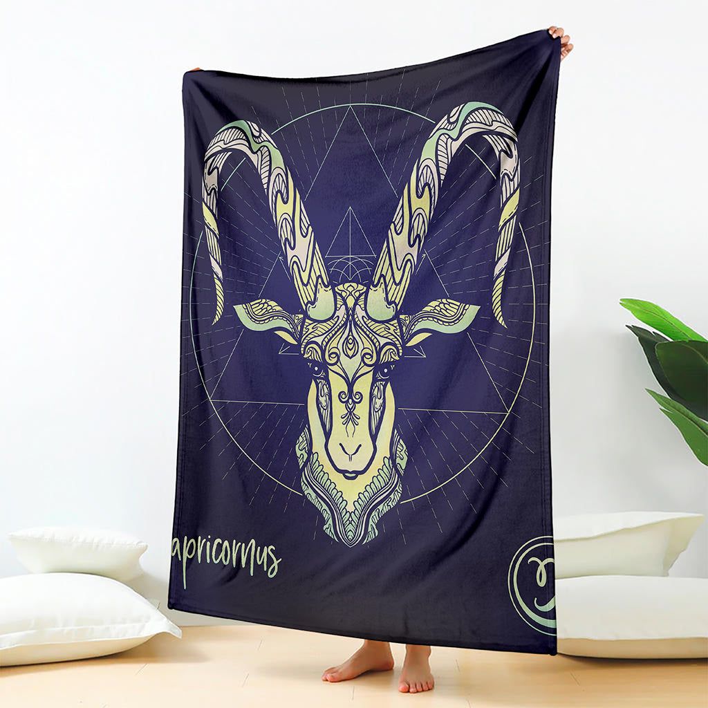 Astrological Capricorn Sign Print Blanket