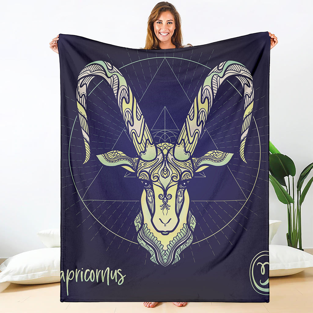 Astrological Capricorn Sign Print Blanket
